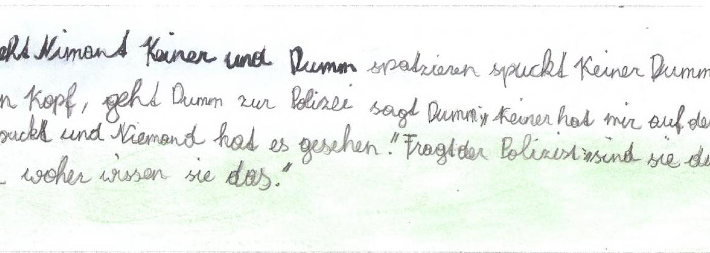 Zeichnungen Kinder - Witz